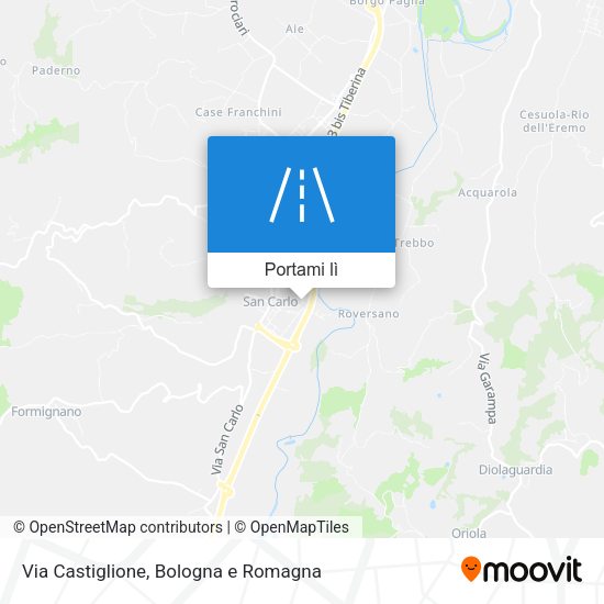 Mappa Via Castiglione