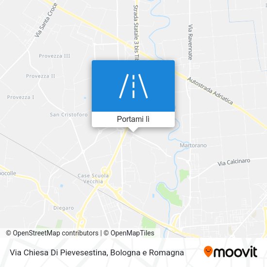 Mappa Via Chiesa Di Pievesestina