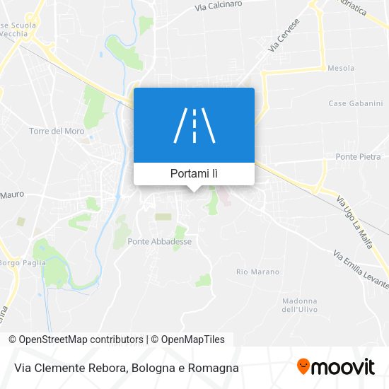 Mappa Via Clemente Rebora
