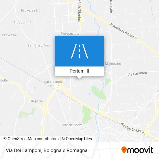 Mappa Via Dei Lamponi