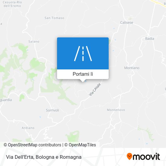 Mappa Via Dell'Erta