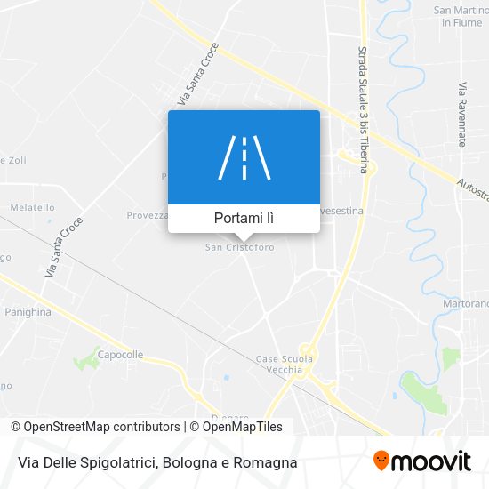 Mappa Via Delle Spigolatrici