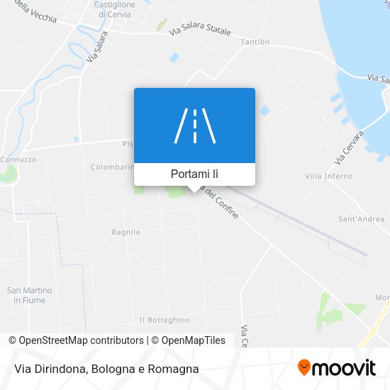 Mappa Via Dirindona