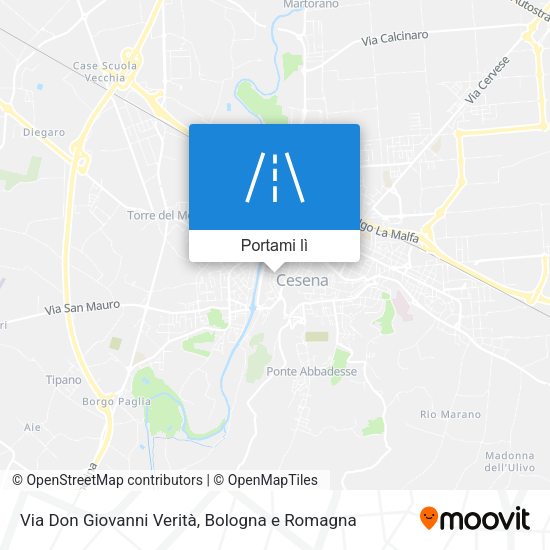 Mappa Via Don Giovanni Verità