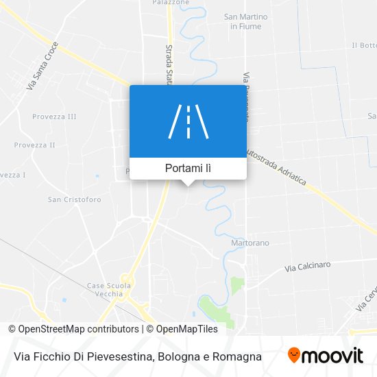 Mappa Via Ficchio Di Pievesestina
