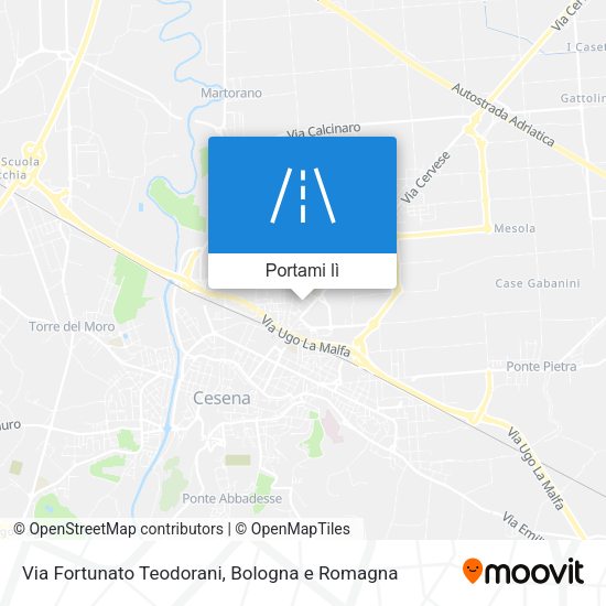 Mappa Via Fortunato Teodorani