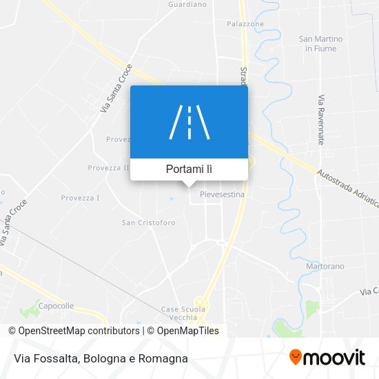 Mappa Via Fossalta