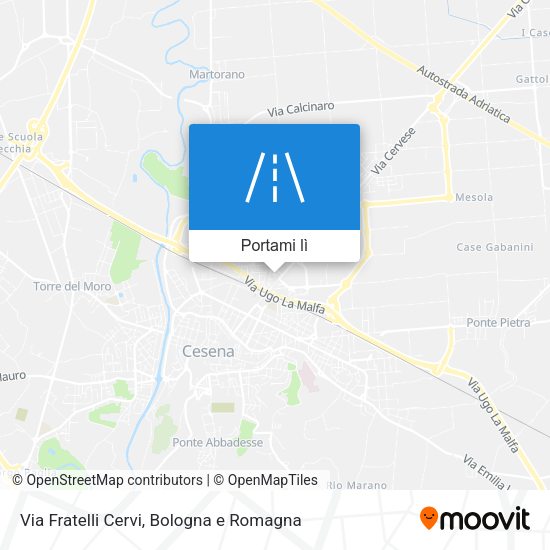 Mappa Via Fratelli Cervi