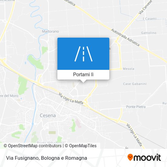 Mappa Via Fusignano