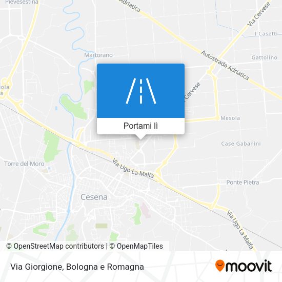 Mappa Via Giorgione