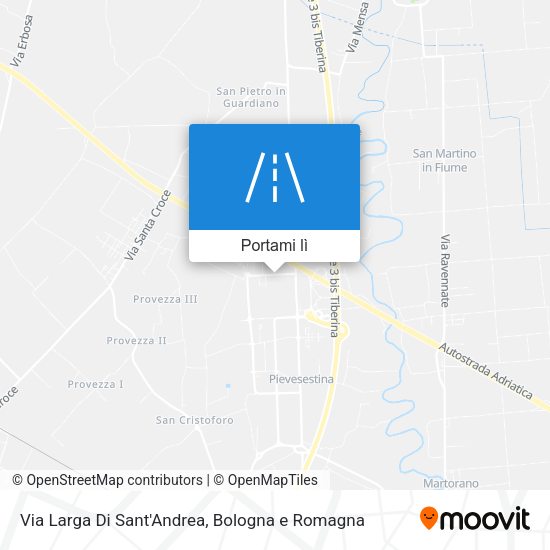 Mappa Via Larga Di Sant'Andrea