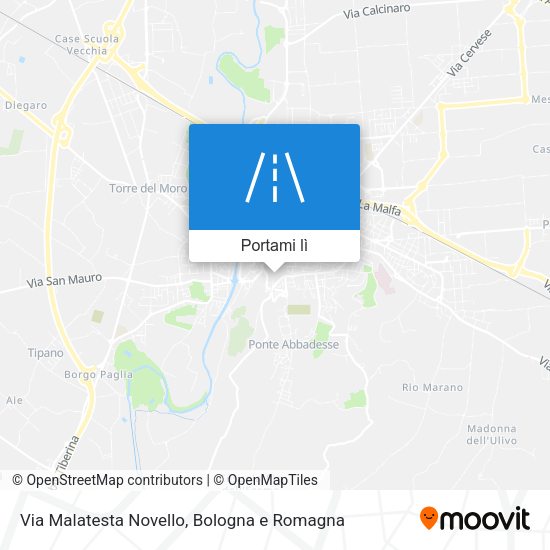 Mappa Via Malatesta Novello
