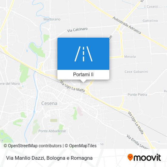 Mappa Via Manlio Dazzi