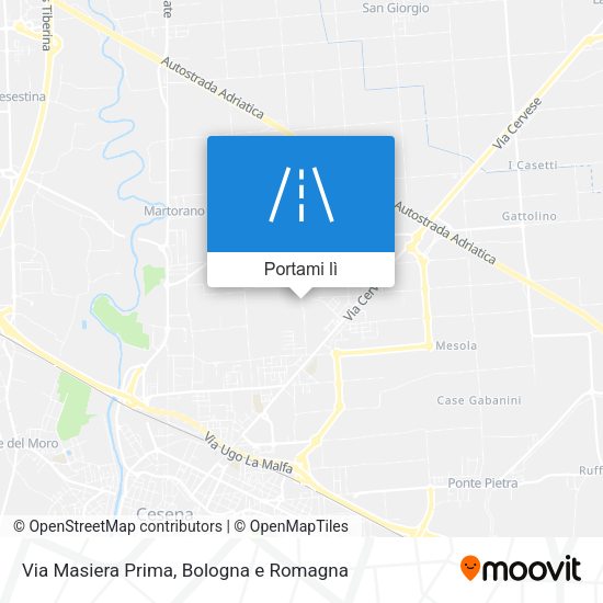 Mappa Via Masiera Prima
