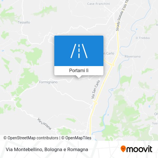 Mappa Via Montebellino