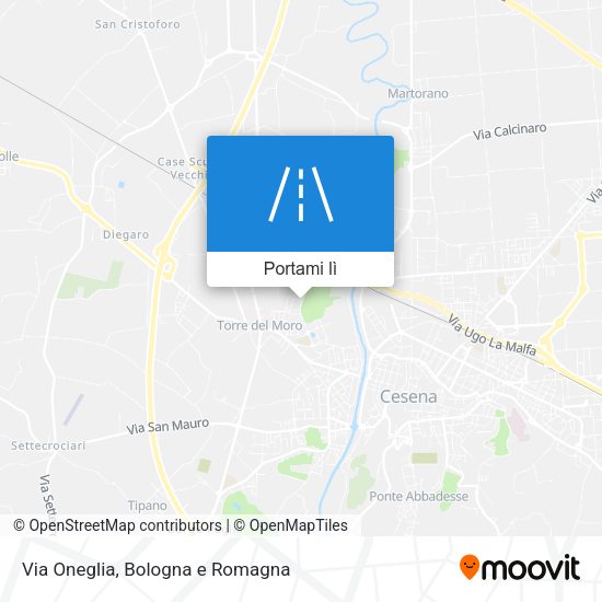 Mappa Via Oneglia