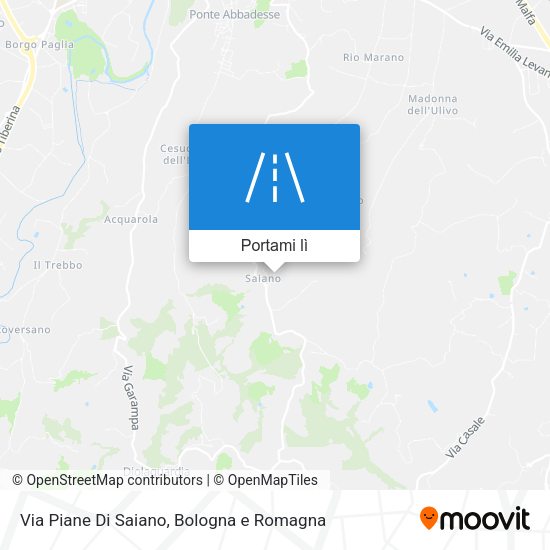 Mappa Via Piane Di Saiano