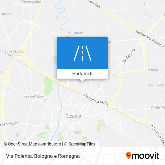 Mappa Via Polenta
