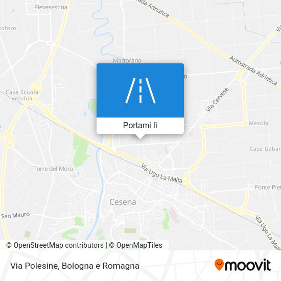 Mappa Via Polesine
