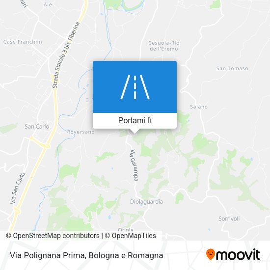 Mappa Via Polignana Prima
