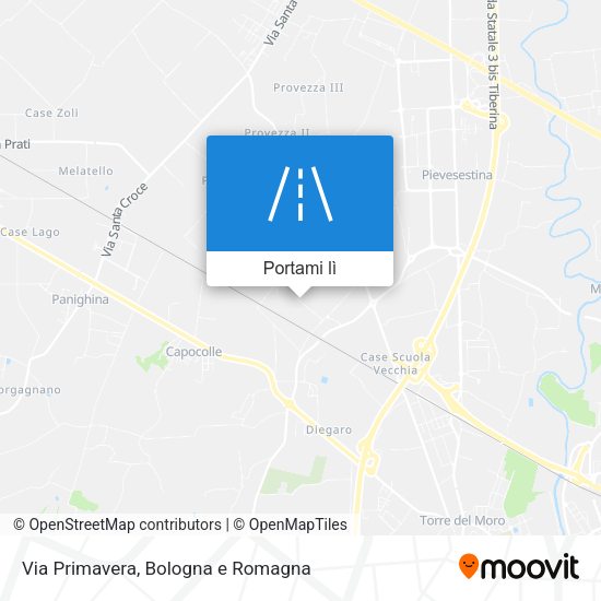Mappa Via Primavera