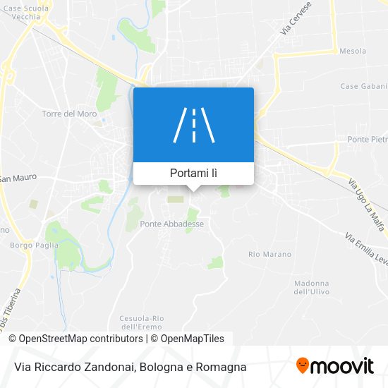 Mappa Via Riccardo Zandonai