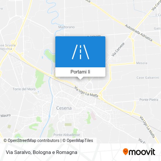 Mappa Via Saralvo
