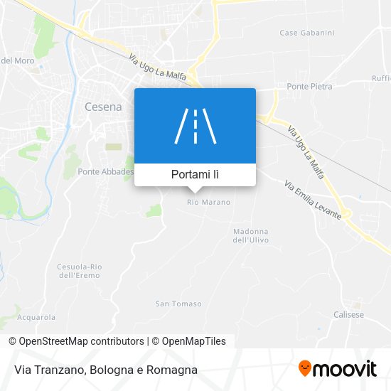 Mappa Via Tranzano