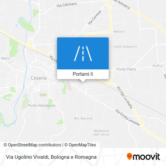 Mappa Via Ugolino Vivaldi