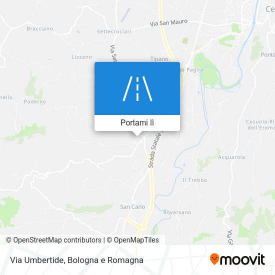 Mappa Via Umbertide
