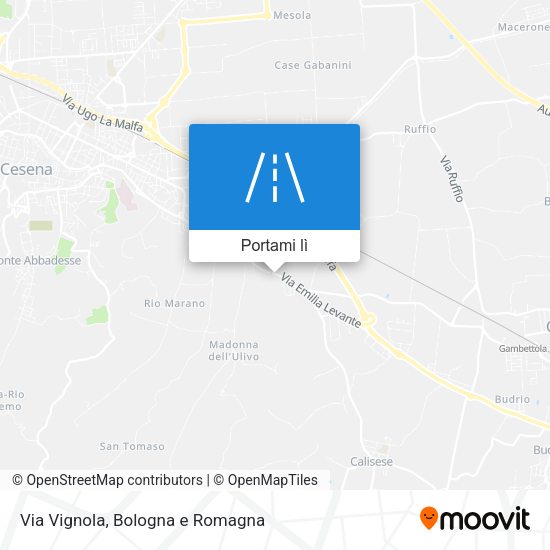 Mappa Via Vignola