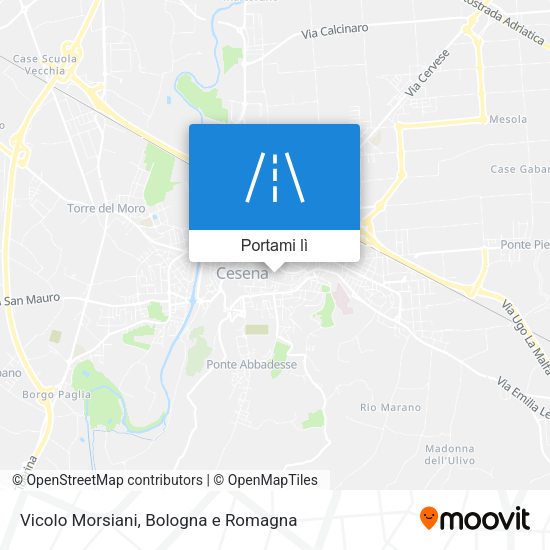 Mappa Vicolo Morsiani