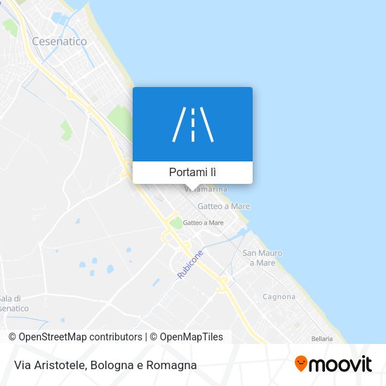 Mappa Via Aristotele