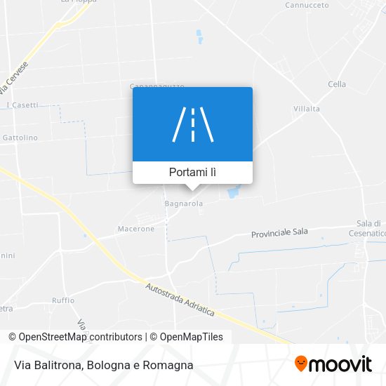 Mappa Via Balitrona