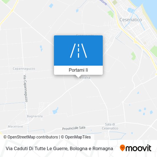Mappa Via Caduti Di Tutte Le Guerre