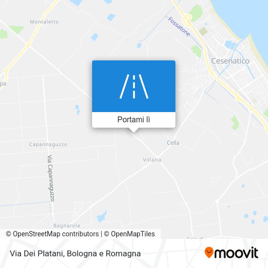 Mappa Via Dei Platani