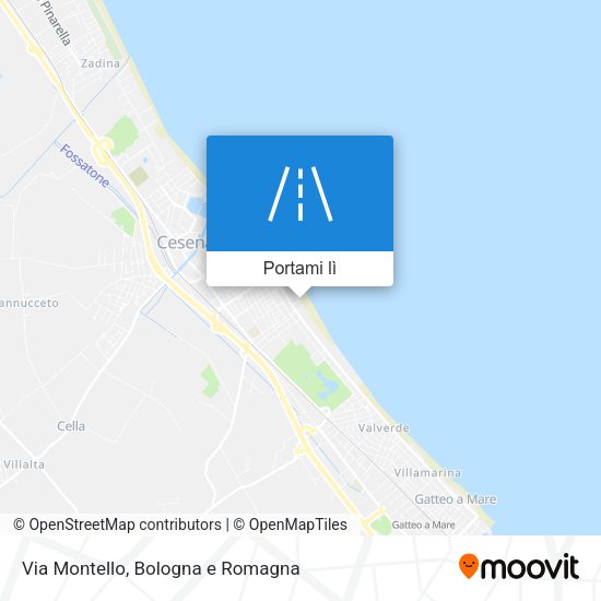 Mappa Via Montello