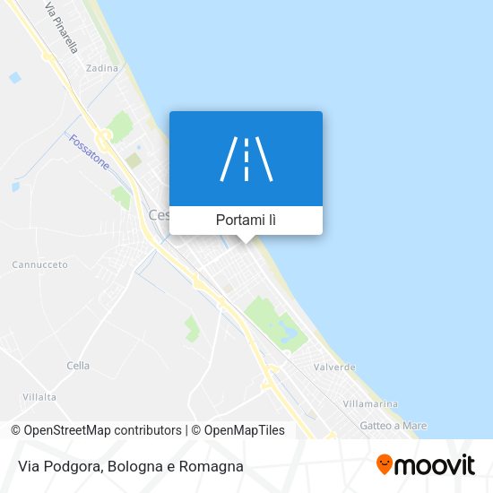 Mappa Via Podgora
