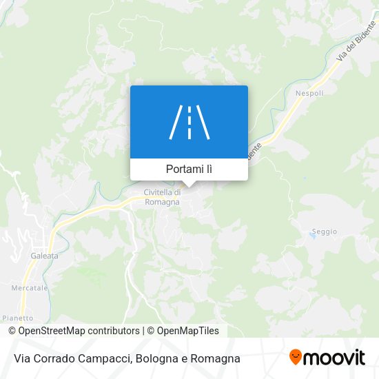 Mappa Via Corrado Campacci