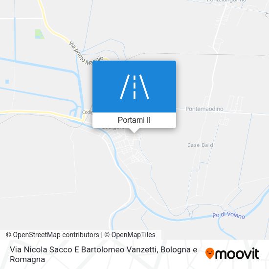 Mappa Via Nicola Sacco E Bartolomeo Vanzetti
