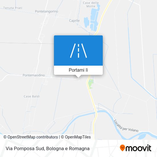 Mappa Via Pomposa Sud