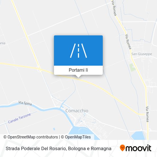 Mappa Strada Poderale Del Rosario