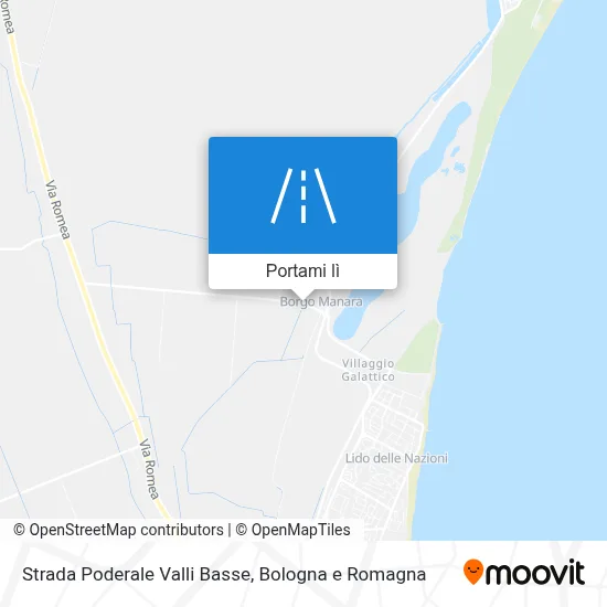 Mappa Strada Poderale Valli Basse