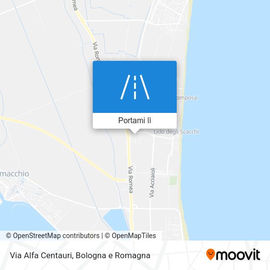 Mappa Via Alfa Centauri
