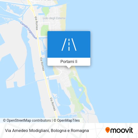 Mappa Via Amedeo Modigliani