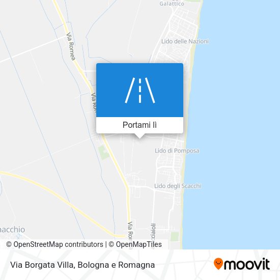 Mappa Via Borgata Villa