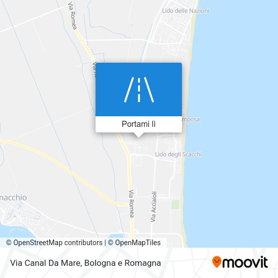 Mappa Via Canal Da Mare
