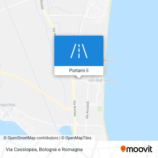 Mappa Via Cassiopea