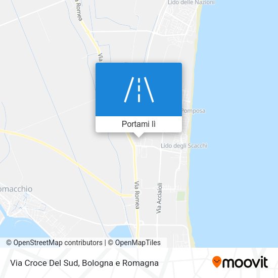 Mappa Via Croce Del Sud