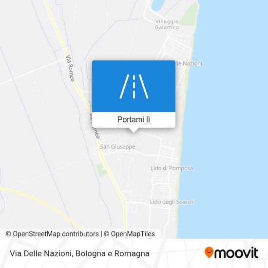 Mappa Via Delle Nazioni